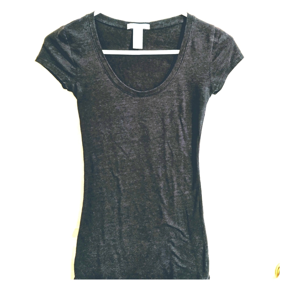 XS Grey Fitted Tee